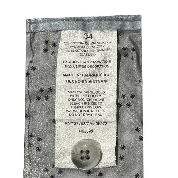 Perry Ellis Mens Light Gray Casual Shorts Size 34 Cotton Blend Classic Fit 74i - Picture 4 of 6